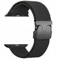 Rrip ore Beline Woven Nylon Parachute për Apple Watch 38/40/41mm, najlon i endur, i zi