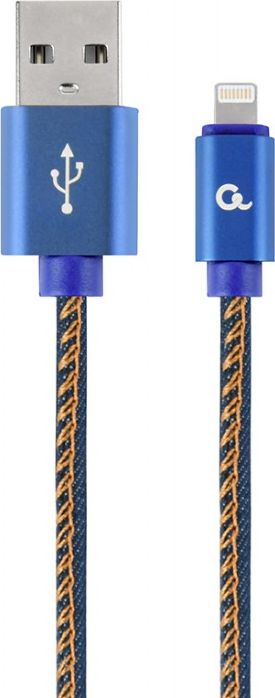 Kabllo Gembird USB A - Lightning (CC-USB2J-AMLM-1M-BL), 1m, e kaltër