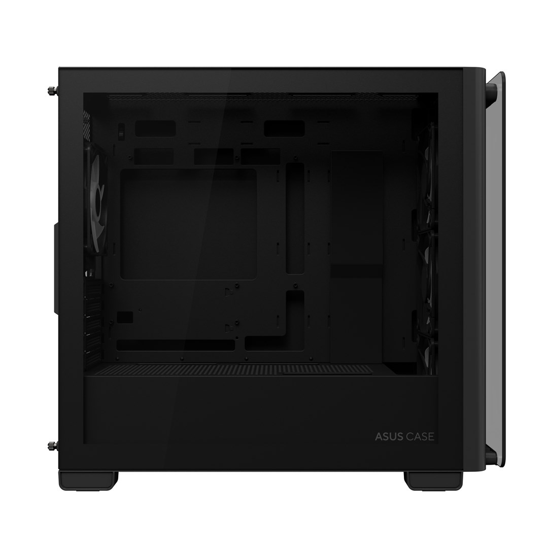 Kutia PC ASUS A23 PLUS Mid Tower, ARGB, xham i temperuar, e zezë