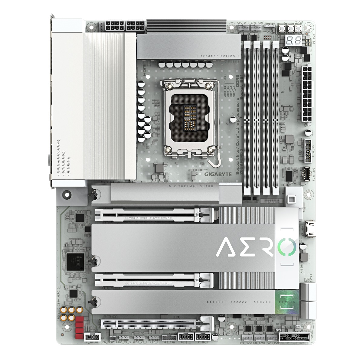 Pllakë amë Gigabyte Z890 AERO G, ATX, LGA 1851, DDR5, e bardhë