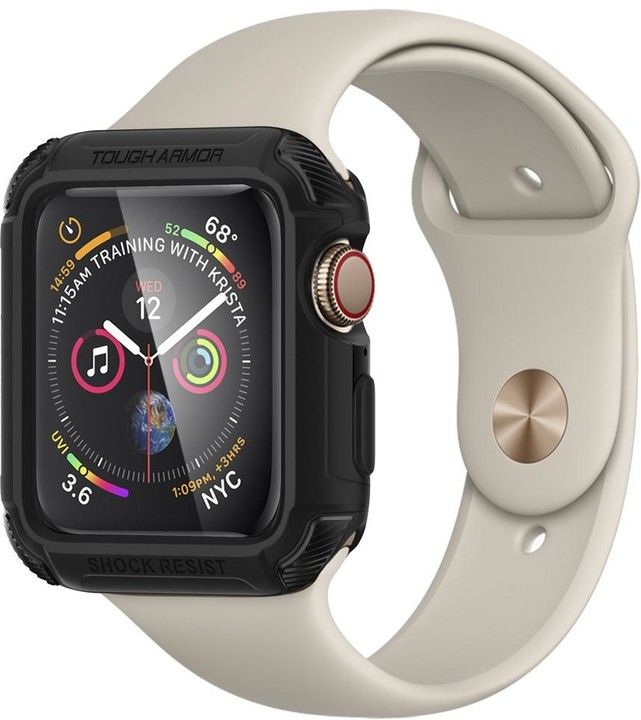 Mbrojtëse Spigen Tough Armor për Apple Watch 4 44mm, i zi