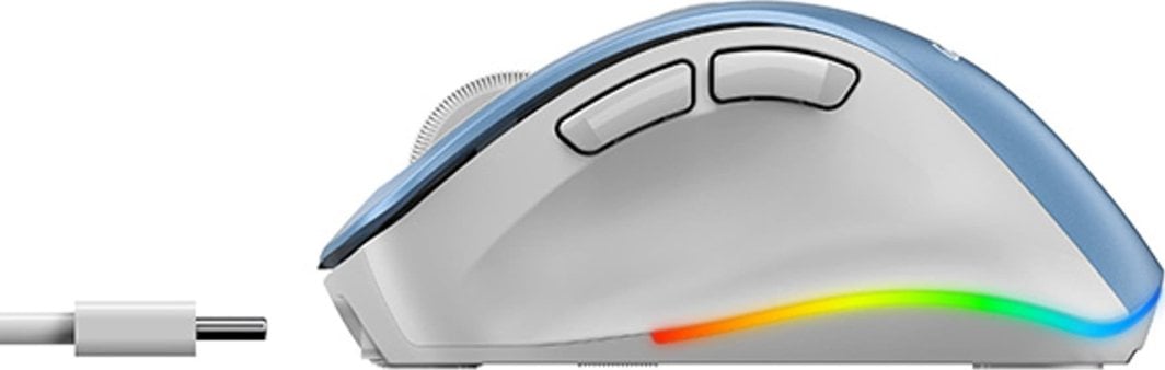 Maus Genius Ergo 9000S Pro, i kaltër / i bardhë