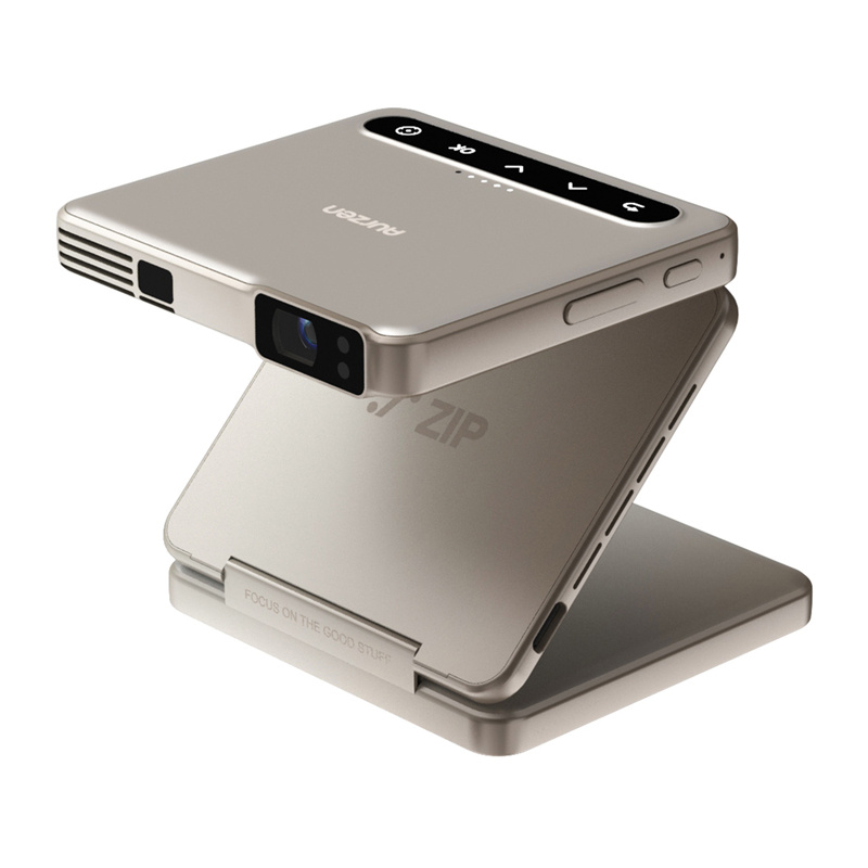 Projektor portativ AURZEN Zip, HD 720p, 100 ANSI lumens, metalik