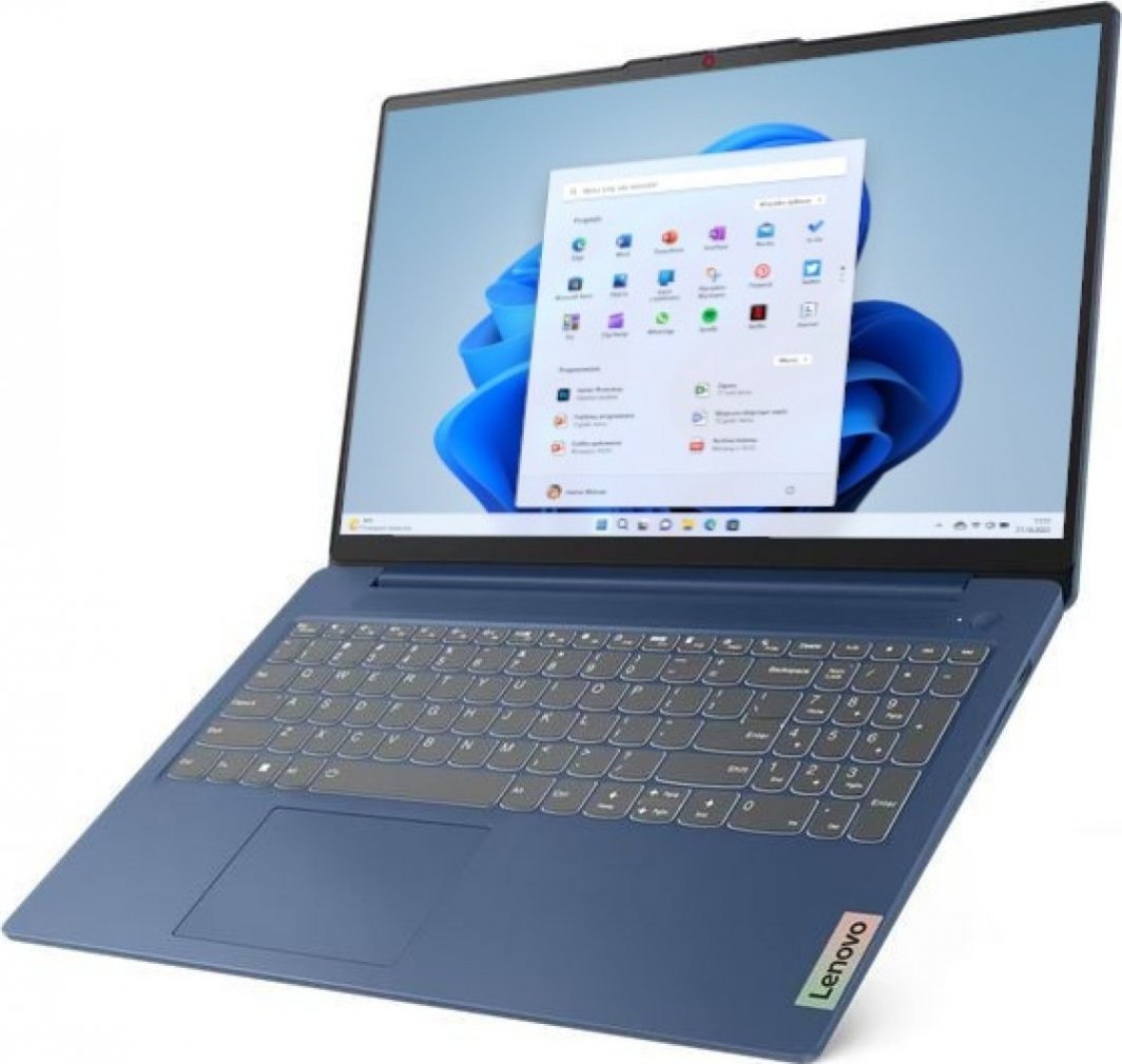 Laptop Lenovo IdeaPad Slim 3, 15.6", Intel Core i5 12450H, 16 GB RAM, 512 GB SSD, i hirtë