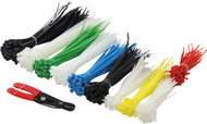 LogiLink Cable Tie Set, PA66, 600 pcs., комбинирани бои, различни должини