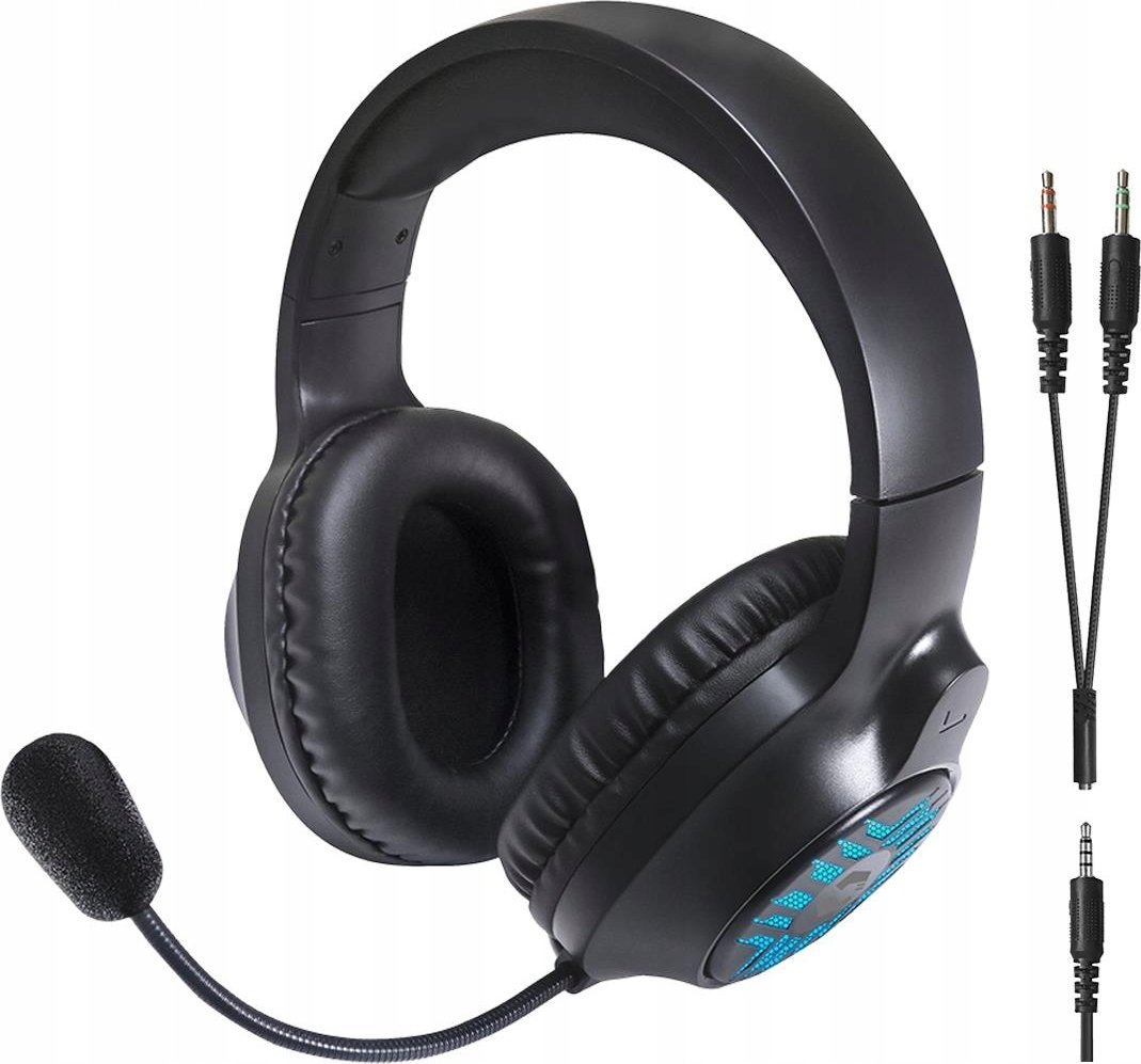 Kufje gaming Speedlink Tyron, stereo, RGB, me mikrofon, të zeza
