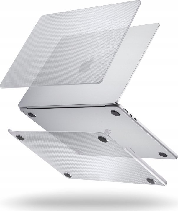Футрола Pipetto Hardshell Dots Case, за MacBook Air 13.6" M2 M3, PVC, проѕирна мат