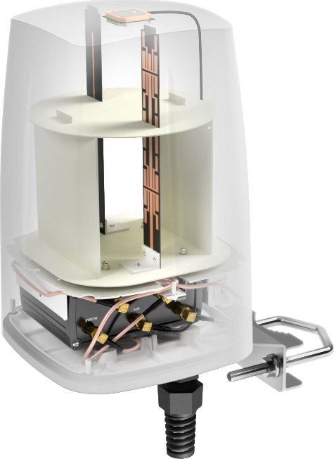 Antena rrjeti QuWireless QuSpot, omni-directionale 7 dBi, për LTE dhe WiFi, e bardhë