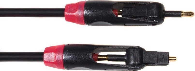 Kabllo Maclean Toslink Mini - Toslink Mini MCTV-642, 0.5m, e zezë