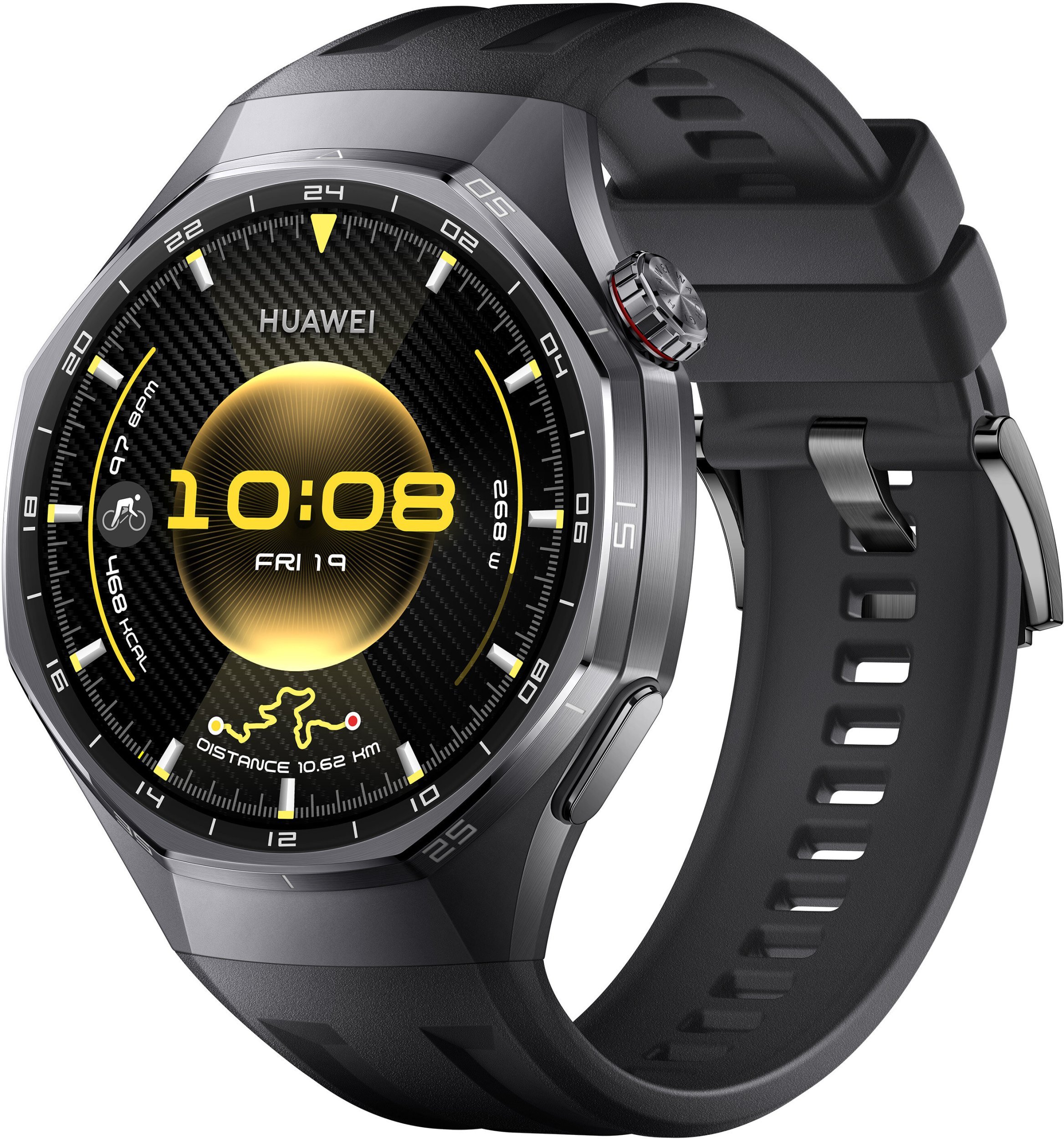 Ora inteligjente Huawei Watch GT 6 Pro 46mm, ekran 1.47" AMOLED, GPS, e zezë