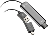 Adapter kufjesh HP DA75, USB në QD, USB A USB C, i zi