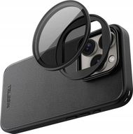 Маска за телефон Telesin Magnetic Filter Frame за iPhone 15 Pro Max, компатибилна со магнетни филтри, црна
