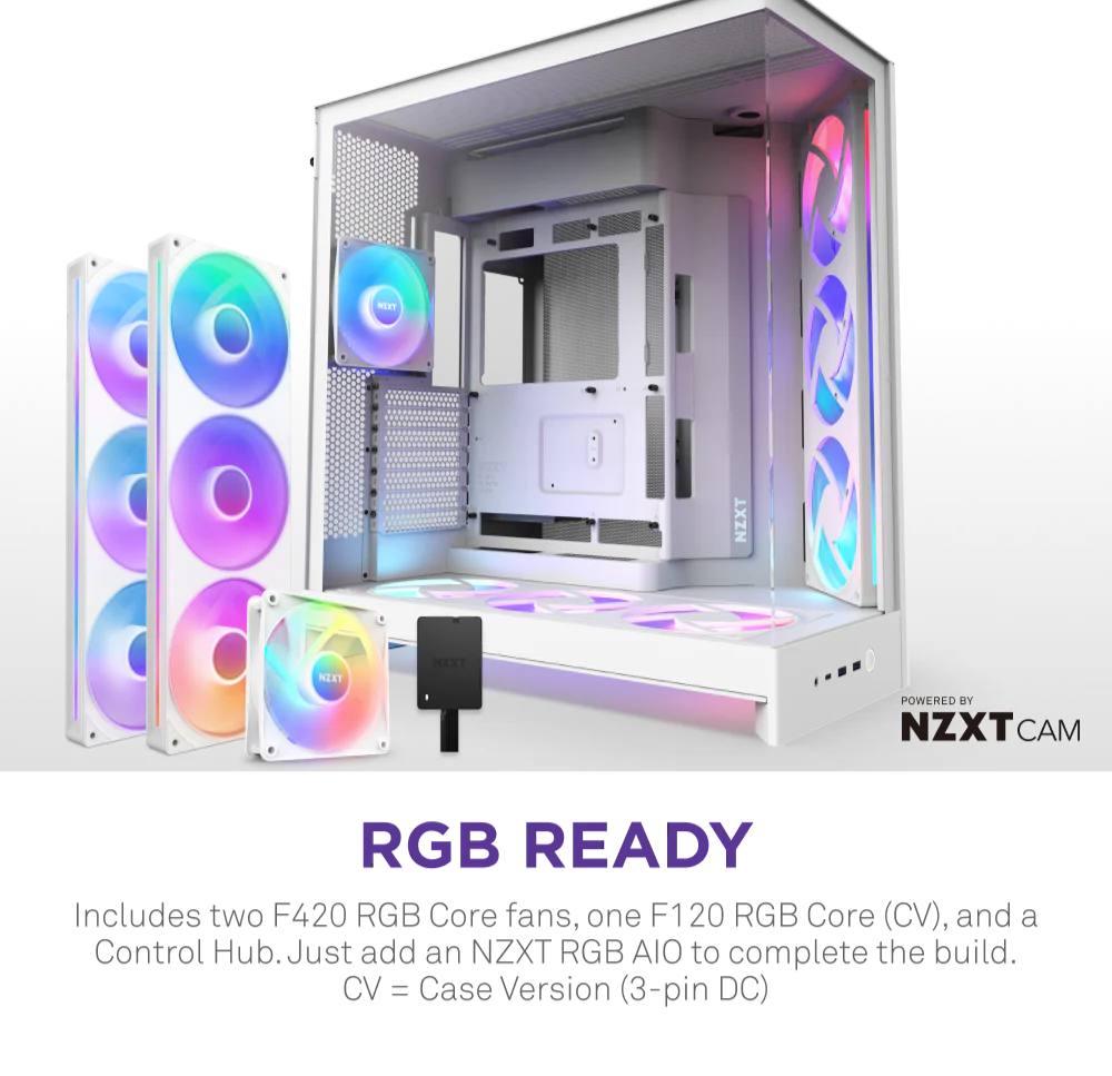 Kasë për kompjuter NYXT H9 Flow RGB+
