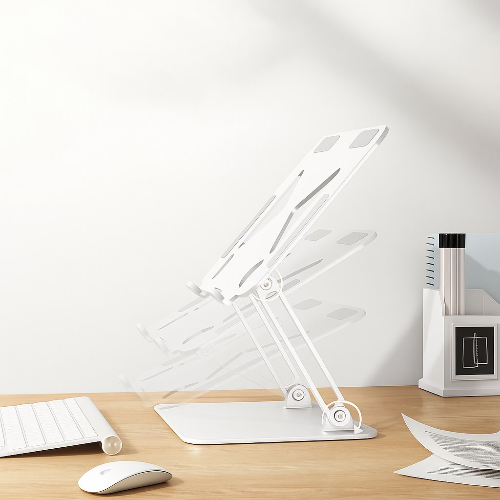 Mbajtëse laptopi Mediatech LAPTOP STAND MT2661W, për 10-17", e rregullueshme, ergonomike