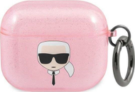 Kuti mbrojtëse Karl Lagerfeld për AirPods 3, rozë