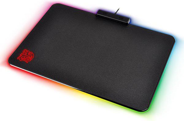 Mauspad Tt eSports Draconem RGB Hard Edition, M, i zi
