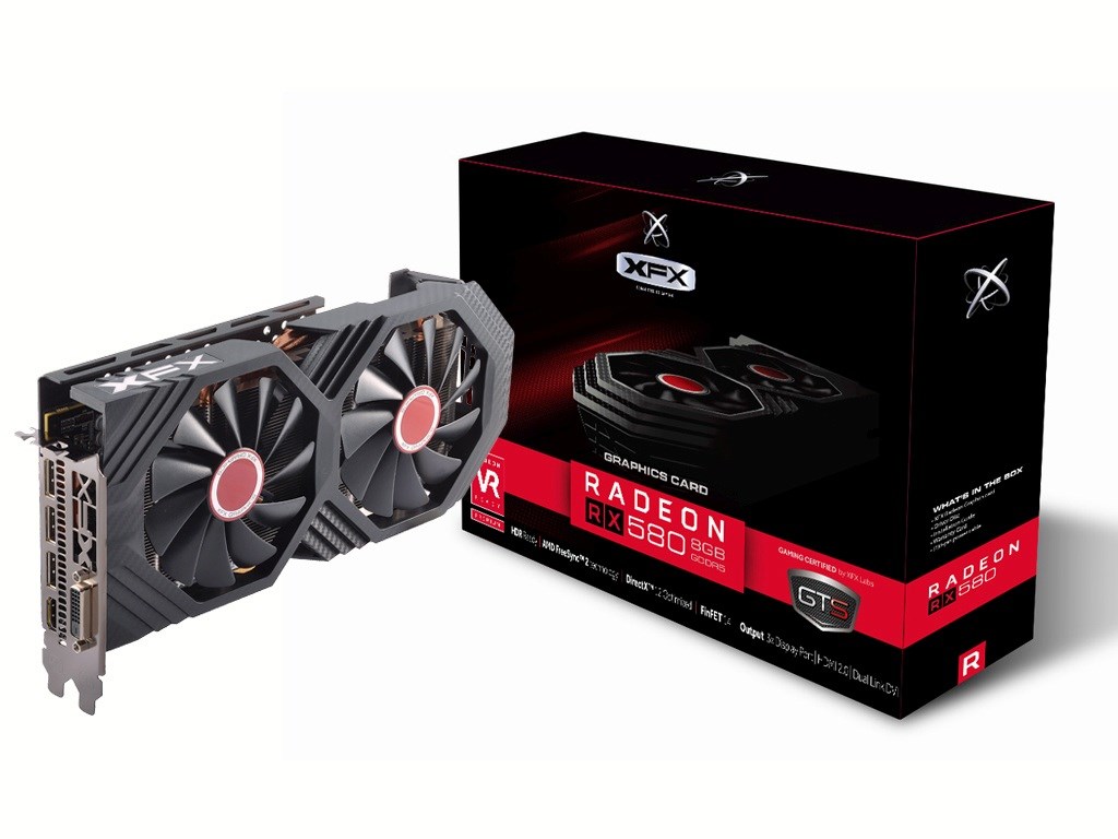 Kartë grafike XFX AMD Radeon RX 580, 8 GB GDDR5, RX-580P8DFD6