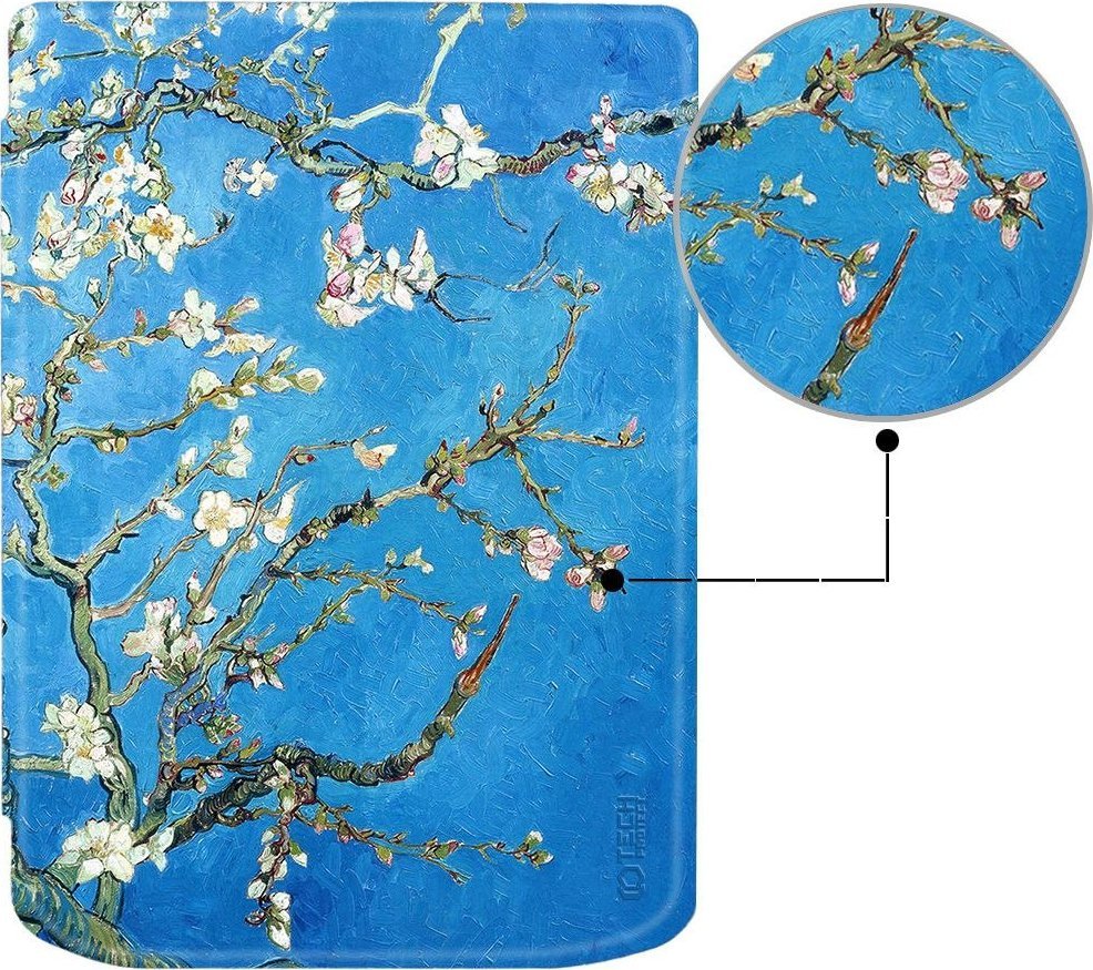 Kuti mbrojtëse Tech-Protect SmartCase për Pocketbook Verse 629 dhe Verse Pro 634, kapak palosës, funksion zgjim fjetje, e zezë