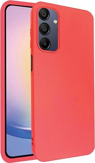 Kuti telefoni Beline Case Candy për Samsung Galaxy S24 Plus, TPU silikoni, mat, e kuqe