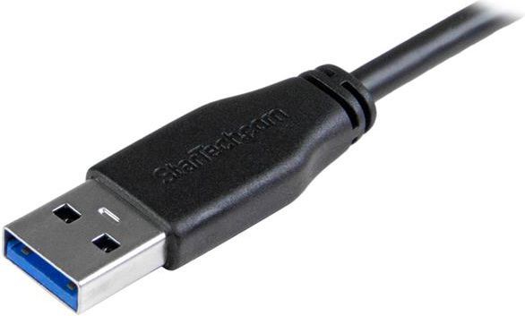 Kabllo StarTech USB-A - micro-B (USB3AU1MRS), 1 m, e zezë