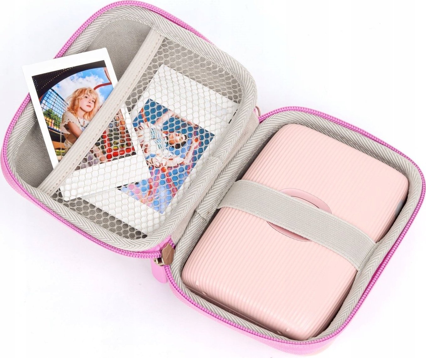 Etui mbrojtëse LoveInstant Silver Shine për Instax Mini Evo Mini LiPlay Mini Link, rezistente ndaj ujit, kundër goditjeve, argjend e shkëlqyeshme