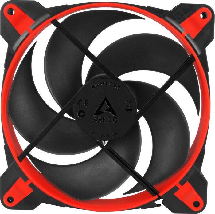 Ftohës Arctic BioniX P140 PWM PST, 12V, i kuq / i zi