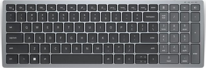 Tastierë Dell KB740, wireless, US INTL, e zezë dhe e hirtë