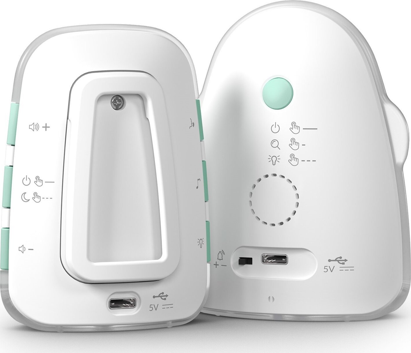 Monitor audio për bebe TrueLife NannyTone VM3, komunikim dykahësh, rreze 300 m, i bardhë