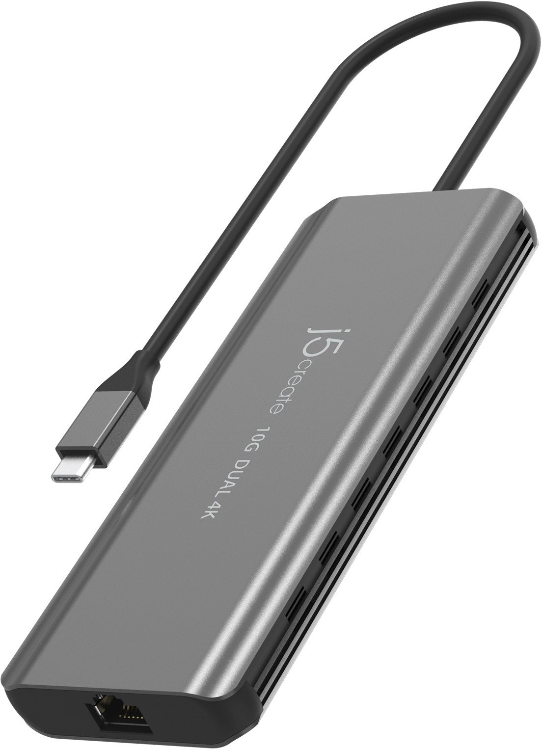 USB C док J5create JCD398, Dual HDMI 4K, 10Gbps, црн