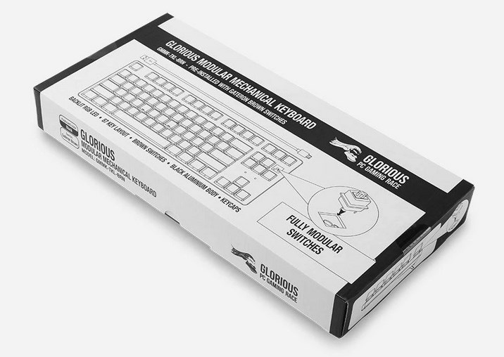 Tastierë mekanike Glorious GMMK TKL Barebone, ANSI, RGB, e zezë