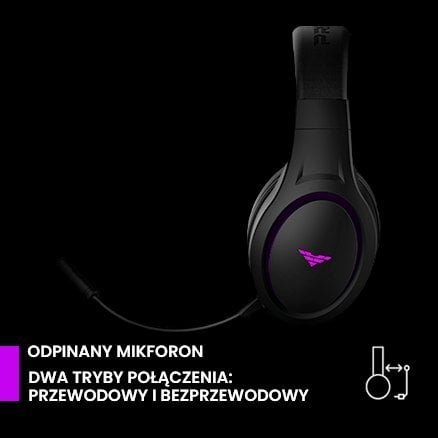 Set gaming PREYON Hurricane Fly PHF40B dhe tastierë Blue Blitz Claw PBBC87B, wireless, RGB, e zezë 3