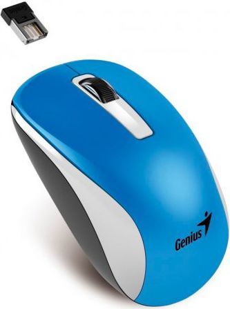 Maus Genius NX-7010, wireless, USB, i bardhë dhe i kaltërt