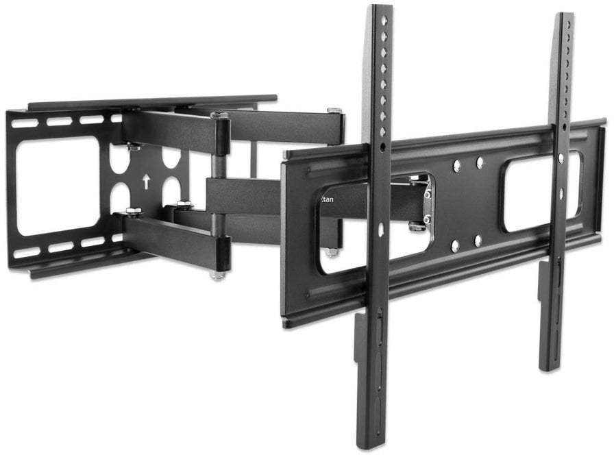 Ѕиден држач за ТВ Manhattan Outdoor Full Motion, 37"-86", за надворешни простори, црн