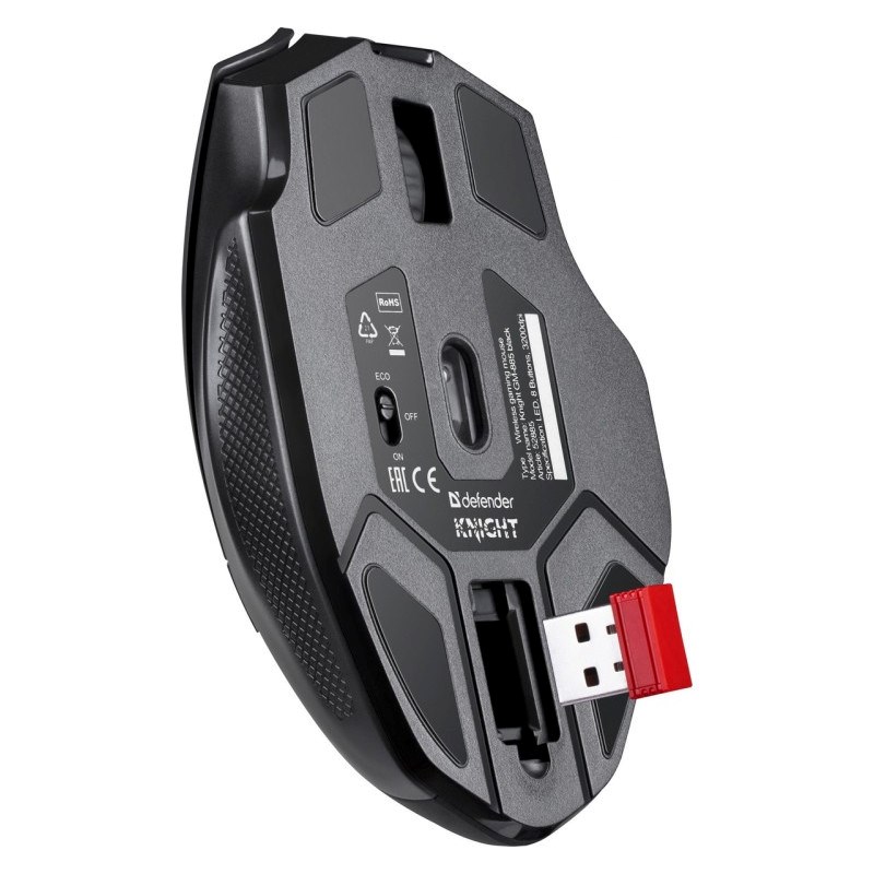 Maus gaming Defender KNIGHT GM-885, 3200 DPI, butona programues, me ndriçim