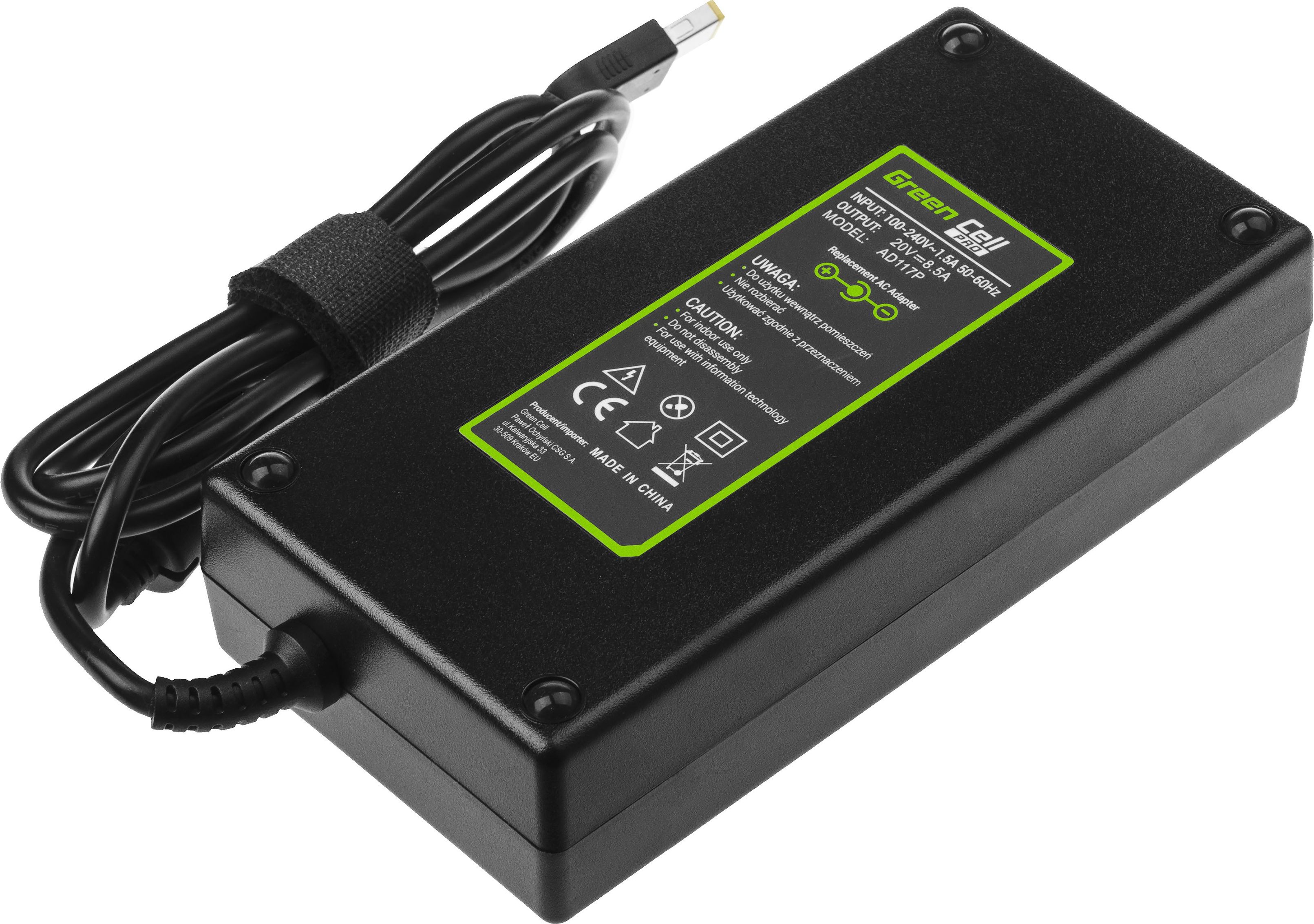Përshtatës laptopi Green Cell, 170 W, 8.5 A, 20 V