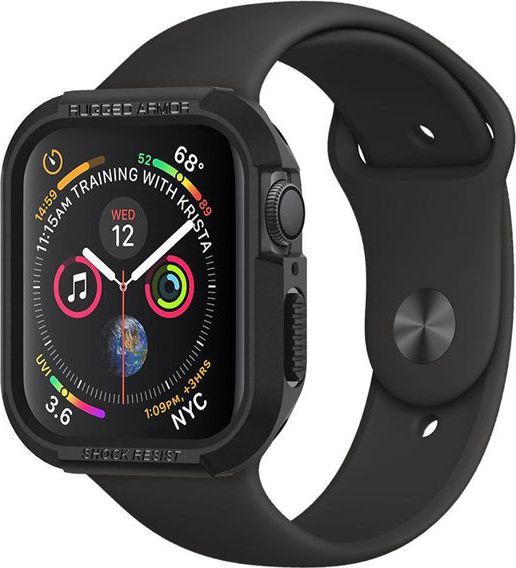 Mbrojtëse Rugged Armour për Apple Watch Series 4, 44mm, e zezë