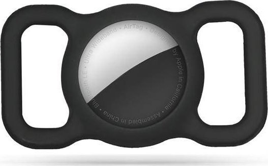 Mbajtëse për Apple AirTag Tech-Protect Smooth PET, silikon, e zezë