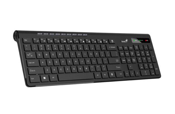 Tastierë Genius SlimStar 7230, wireless 2.4 GHz, 104 taste, e zezë