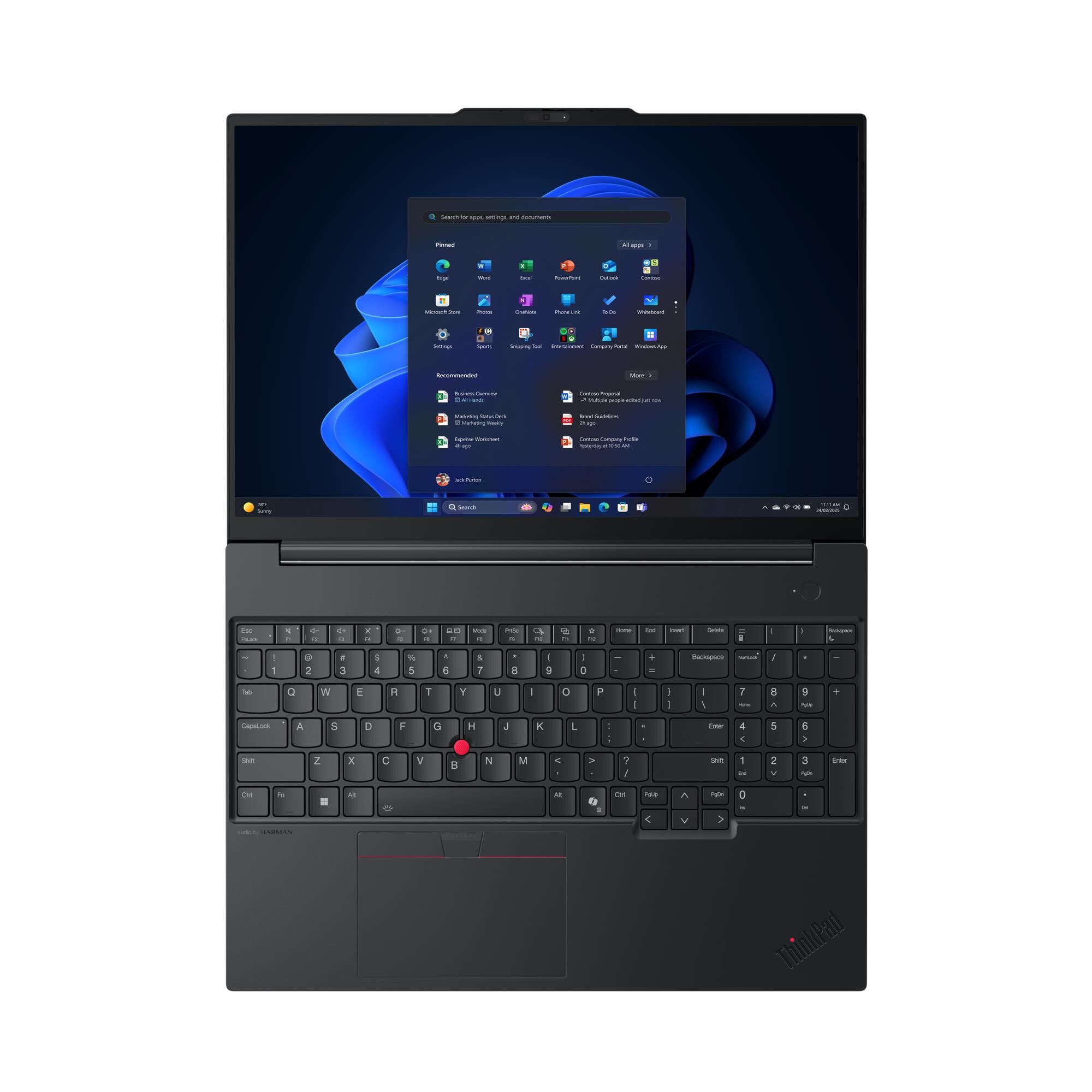 Pjesë këmbimi për notebook Lenovo ThinkPad E16 Gen 3 Intel, origjinale, e zezë