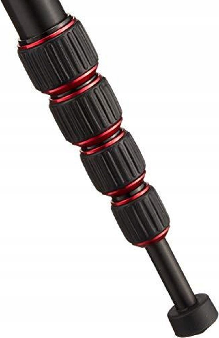 Tripod fotografik Manfrotto Element Traveller MKELES5RD-BH, kokë me top, kompakt udhëtimi, i kuq