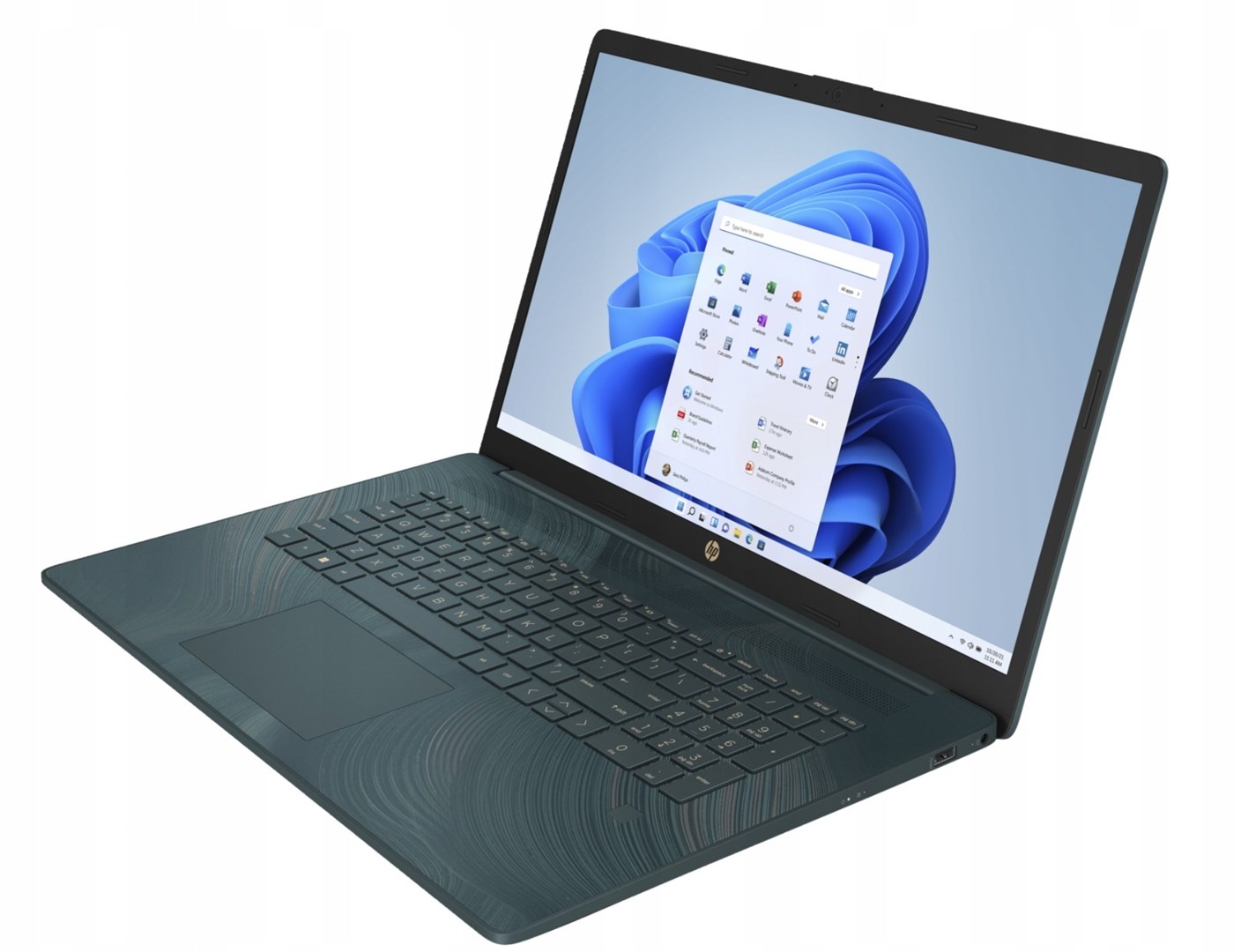 Laptop HP 17-cn0055ds, QuadCore N4120, 17,3" FHD AG IPS, 8GB DDR4, 256GB SSD, i gjelbër