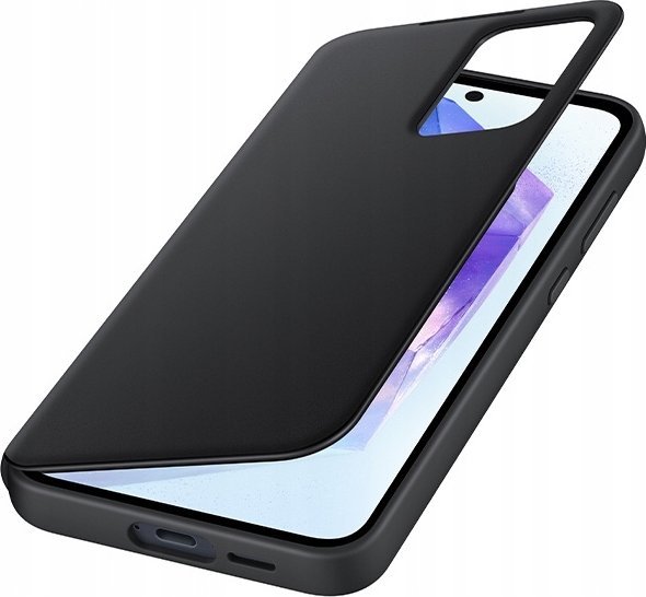 Kapak Samsung Smart View Wallet Galaxy A55, origjinal, xhep për karta, i zi