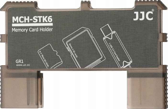 Kit mbajtës dhe lexues kartash memorie JJC MCH STK6GR, USB 3.0, USB Type C, gri