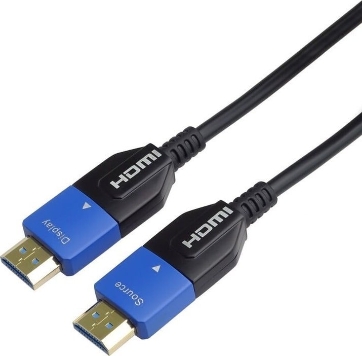 Kabllo HDMI PremiumCord Ultra High Speed 2.1, 15m, 8K 60Hz, fije optike, ari