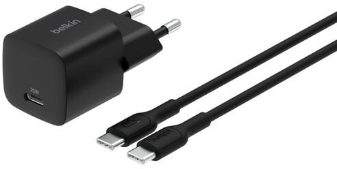Karikues portativ Belkin Power Bank 20.000mAh, 25W, USB C në USB C 1m, i zi