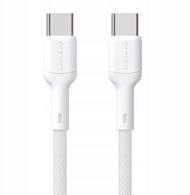 Kabllo USB C Dudao L9C, USB C në USB C, 2m, 65W, e bardhë