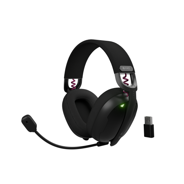 Kufje gaming Genesis Fury Fukya F6, Bluetooth, pa tela, over ear, me mikrofon, të zeza