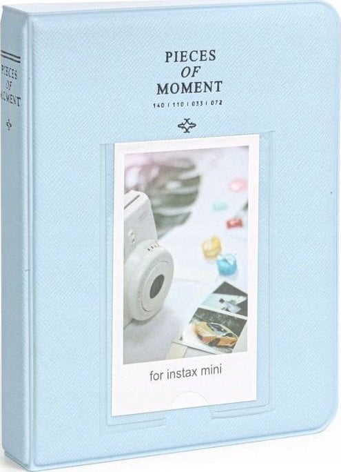 Албум за фотографии LoveInstant, 64 фотографии, за Fujifilm Instax Mini, пастелно сина