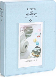 Album foto LoveInstant, 64 foto, për Fujifilm Instax Mini, pastel blu