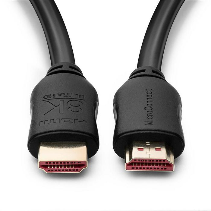 Kabllo HDMI Microconnect 8K, 5m, Dynamic HDR, e zezë
